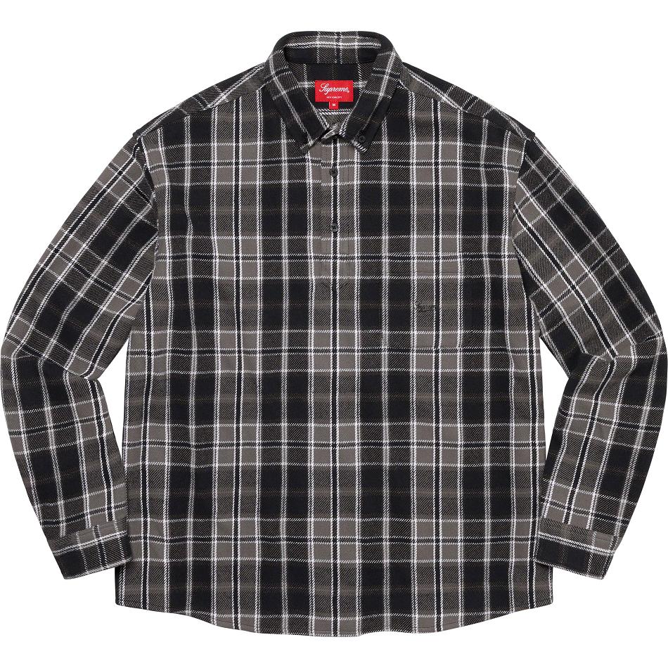 Camisas Supreme Pullover Plaid Flannel Negras | Supreme 250RW